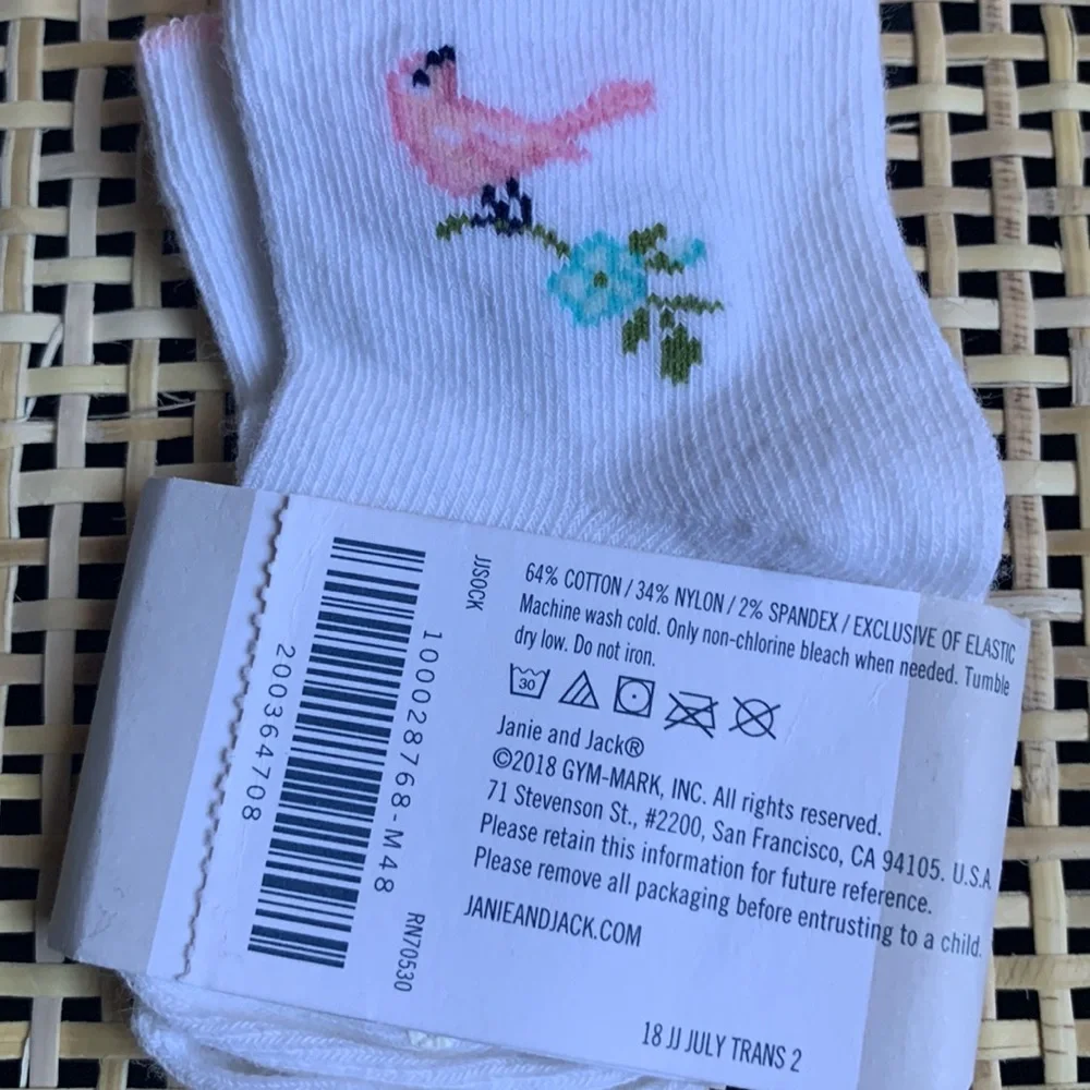 Janie and Jack Baby Girl Bundle 5 Pair of Socks
